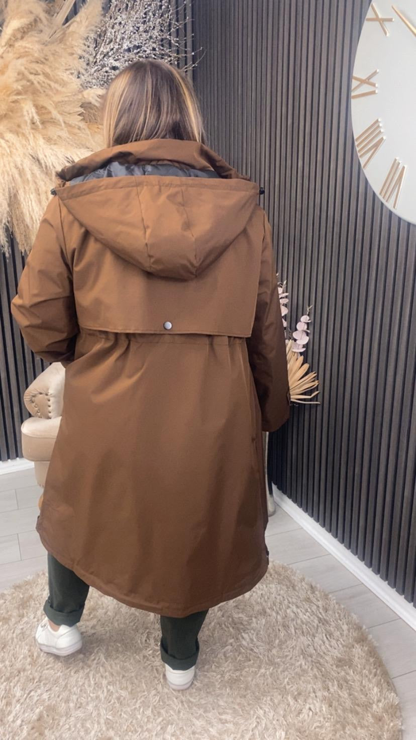 SARA ANN COAT - BROWN