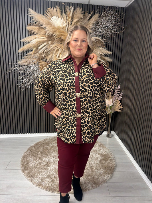 EBONY SHIRT - ANIMAL PRINT