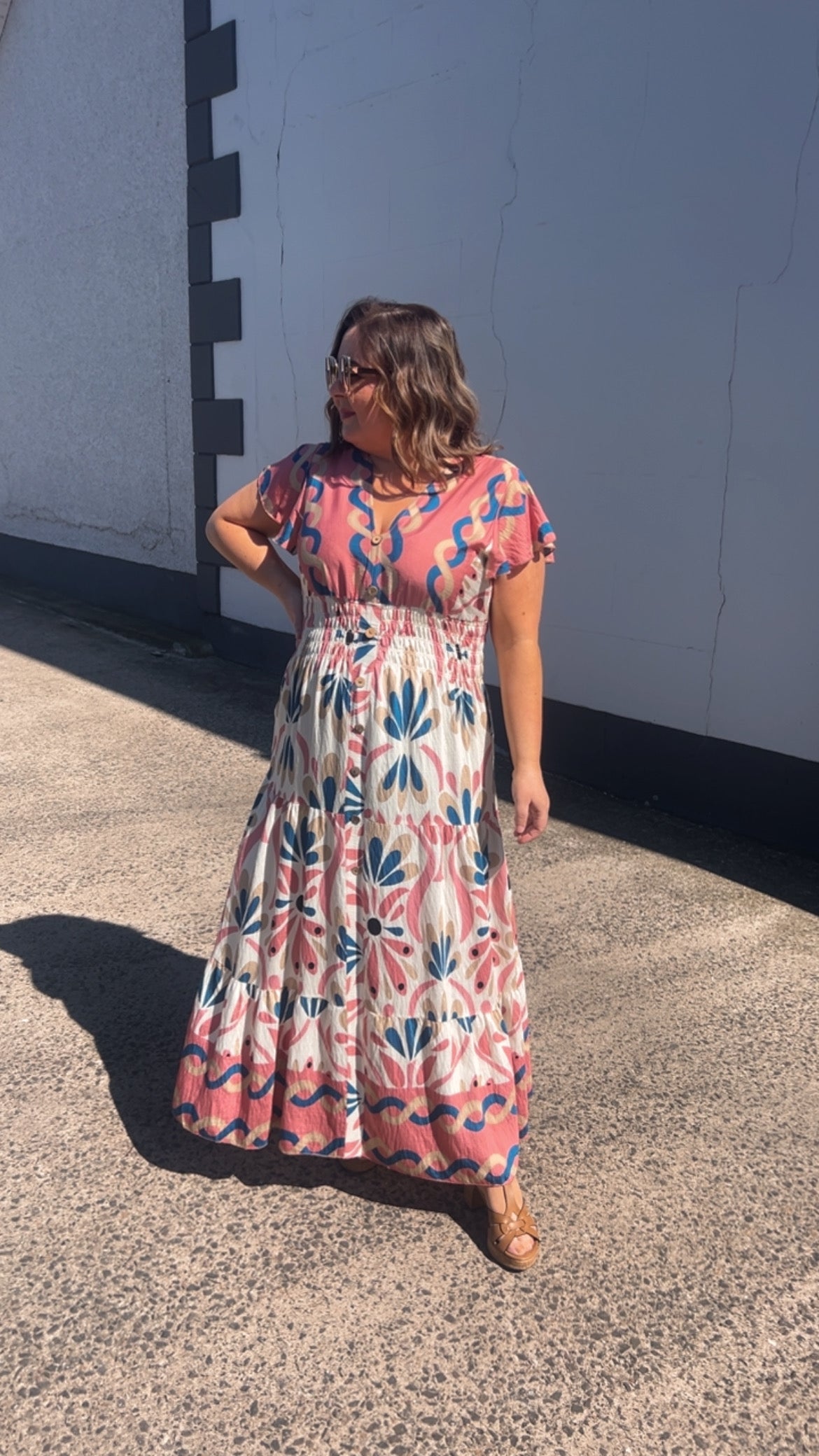 SHAUNEEN DRESS - PEACH