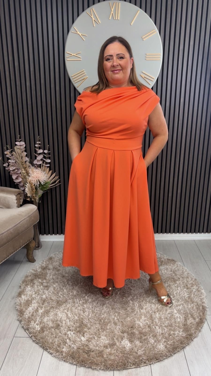DOLLIE DRESS - CORAL