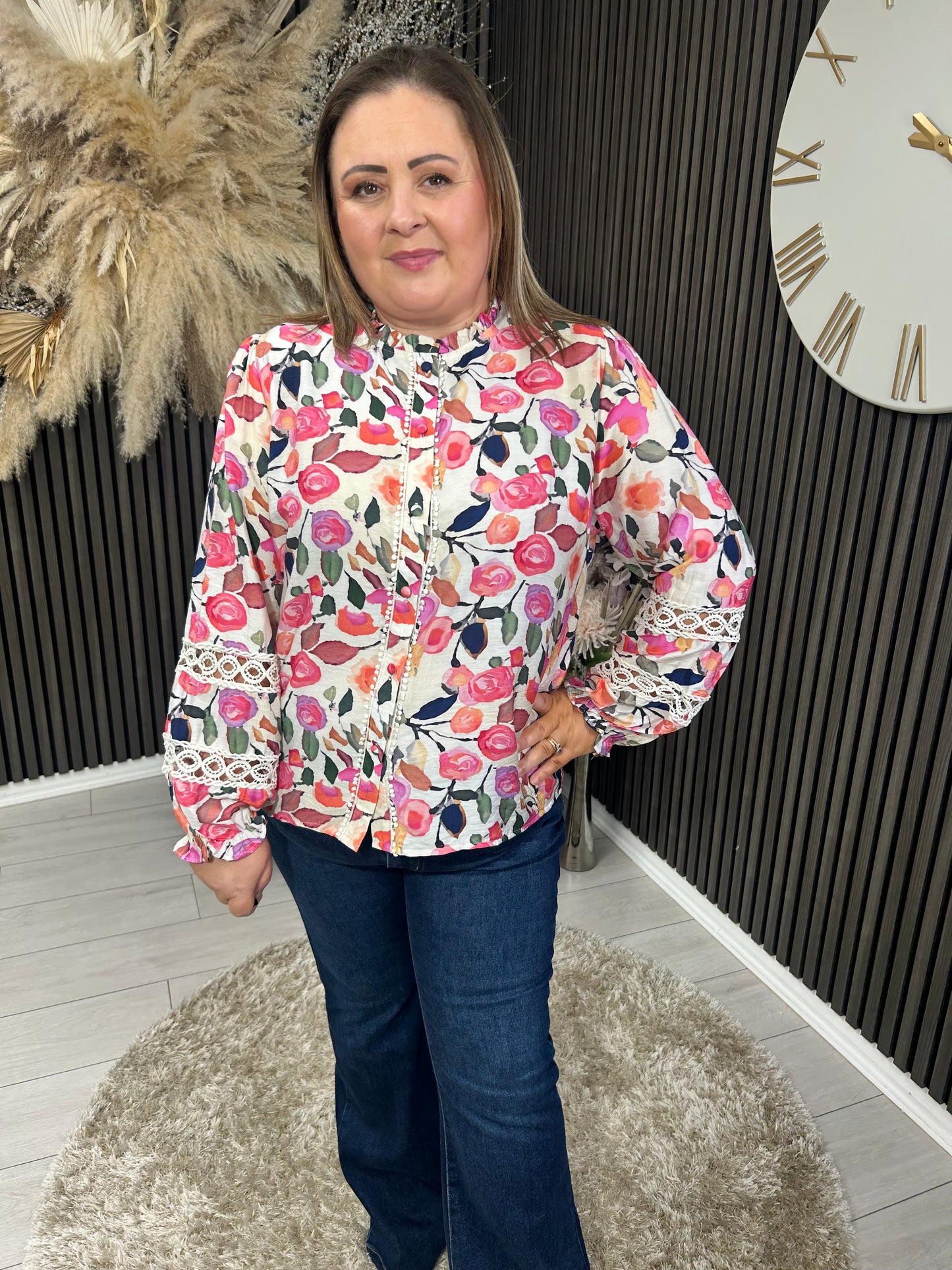 FRANKIE SHIRT - MULTI FLORAL