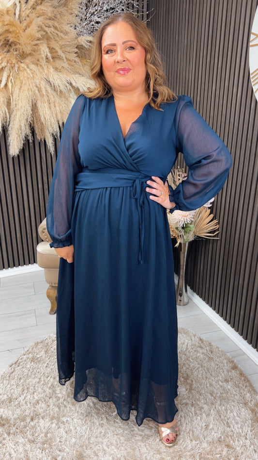 CIARA DRESS - NAVY