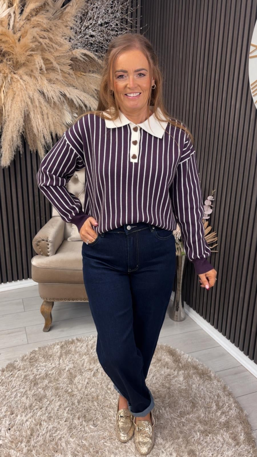 PRIMROSE JUMPER - BURGUNDY