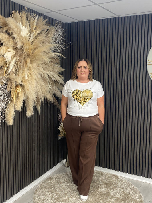 DIANE TROUSERS - BROWN