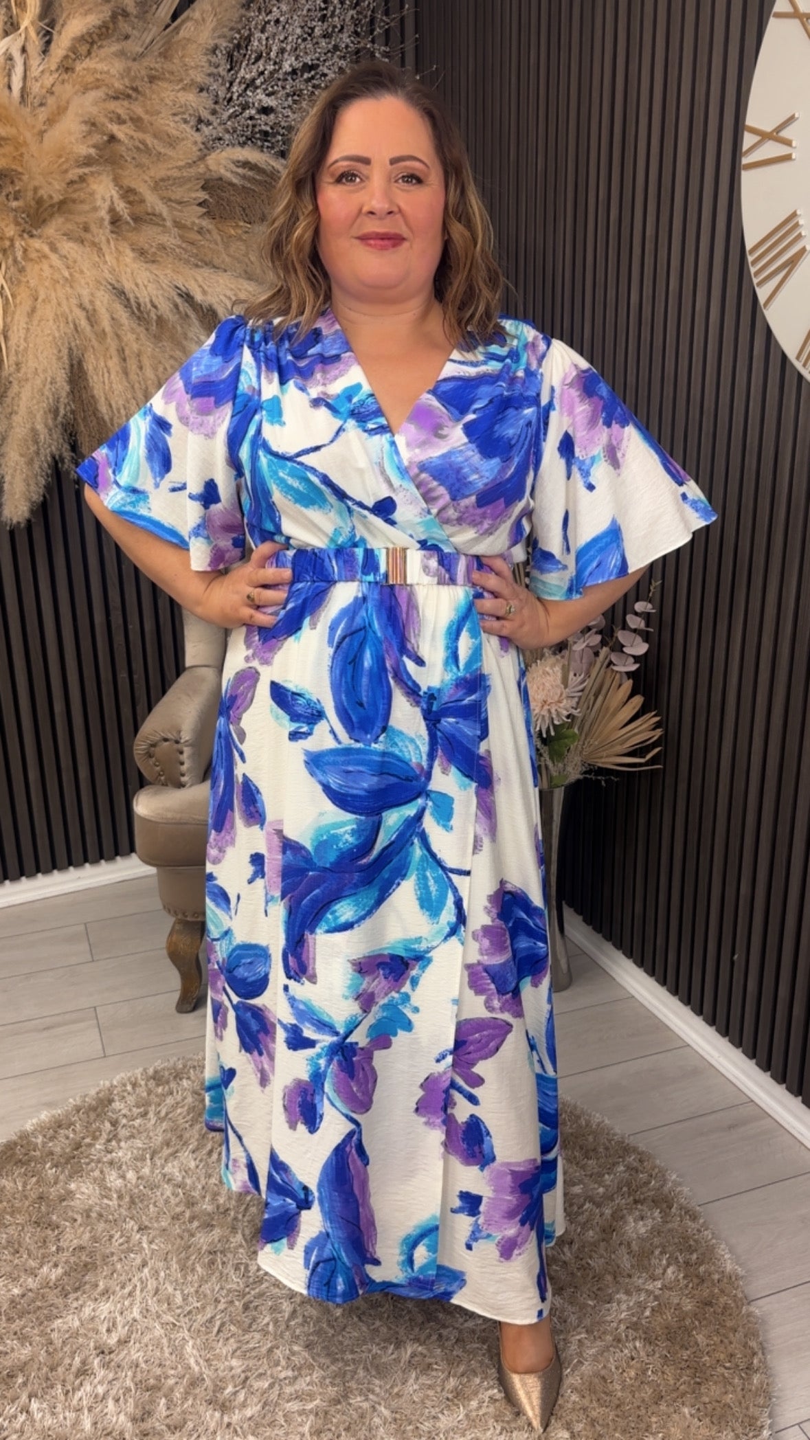 EVA DRESS - BLUE/PURPLE