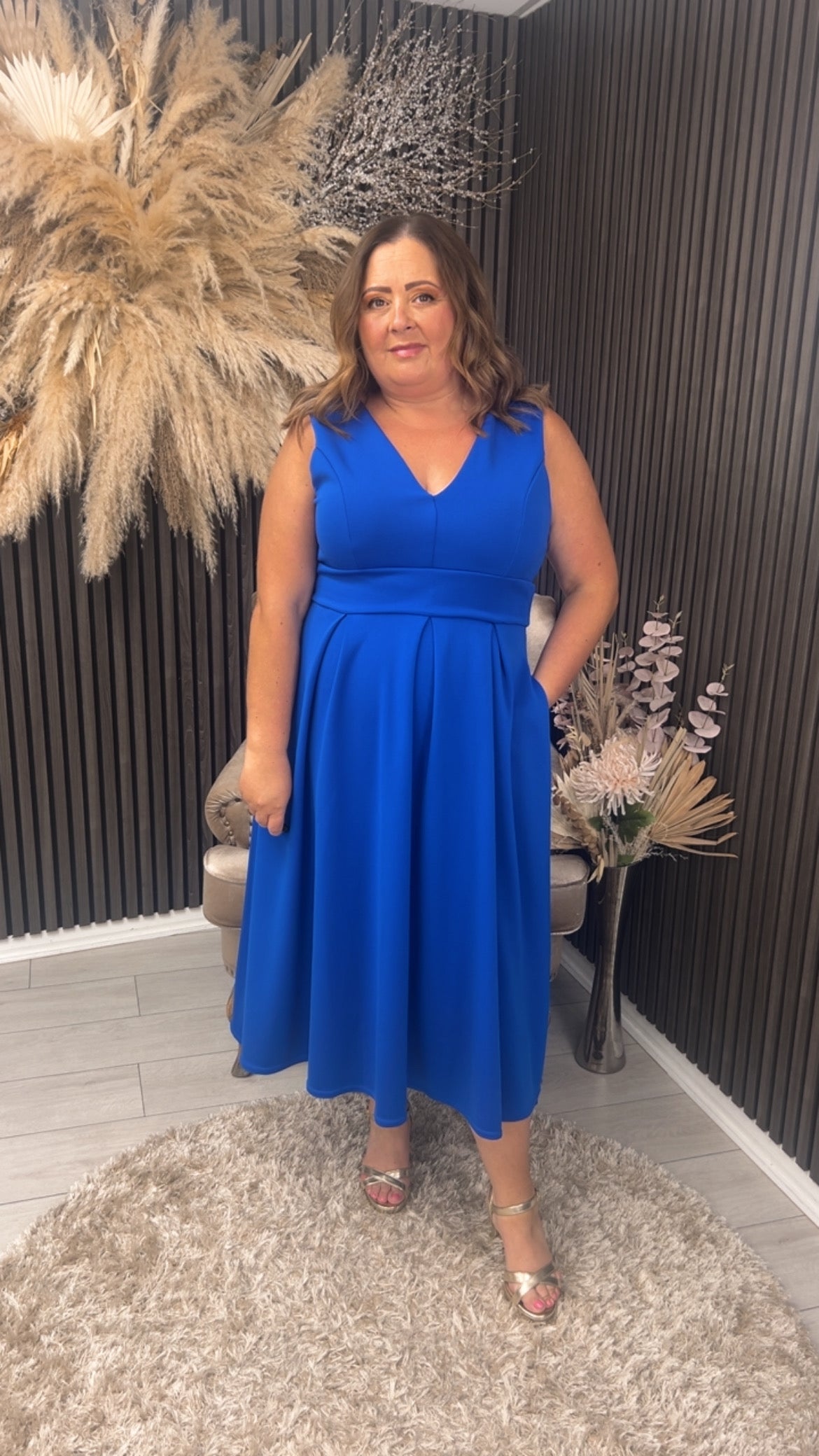 TIFFANY MARIE DRESS - COBALT