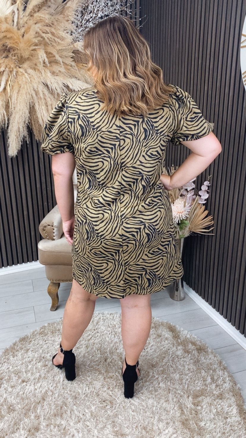 KIRI ZEBRA MINI DRESS
