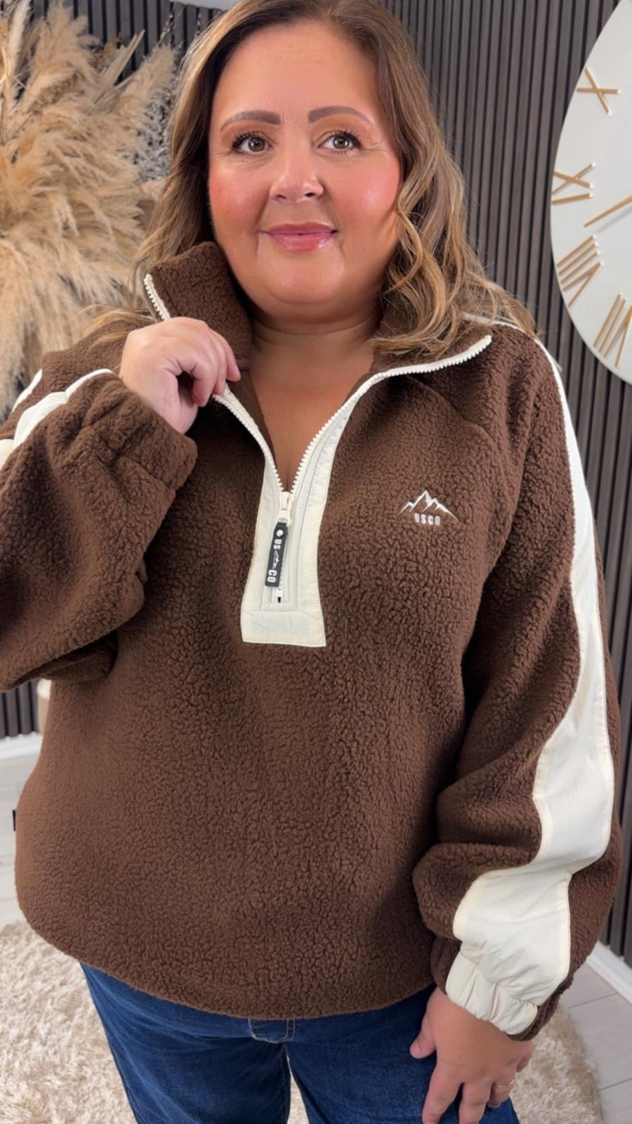 ALICE FLEECE - BROWN
