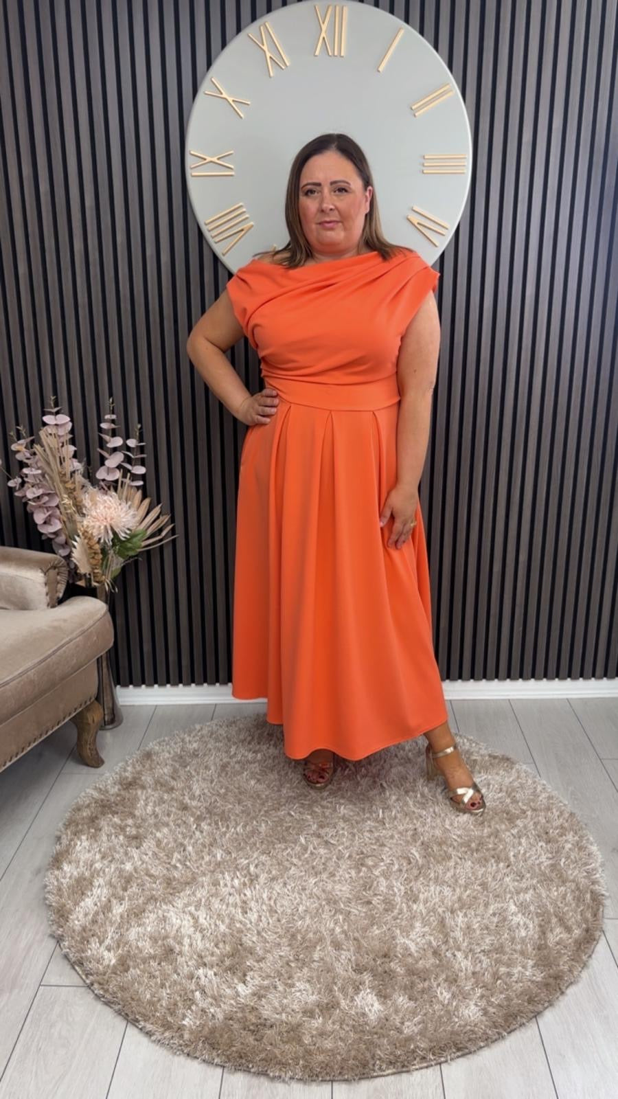 DOLLIE DRESS - CORAL