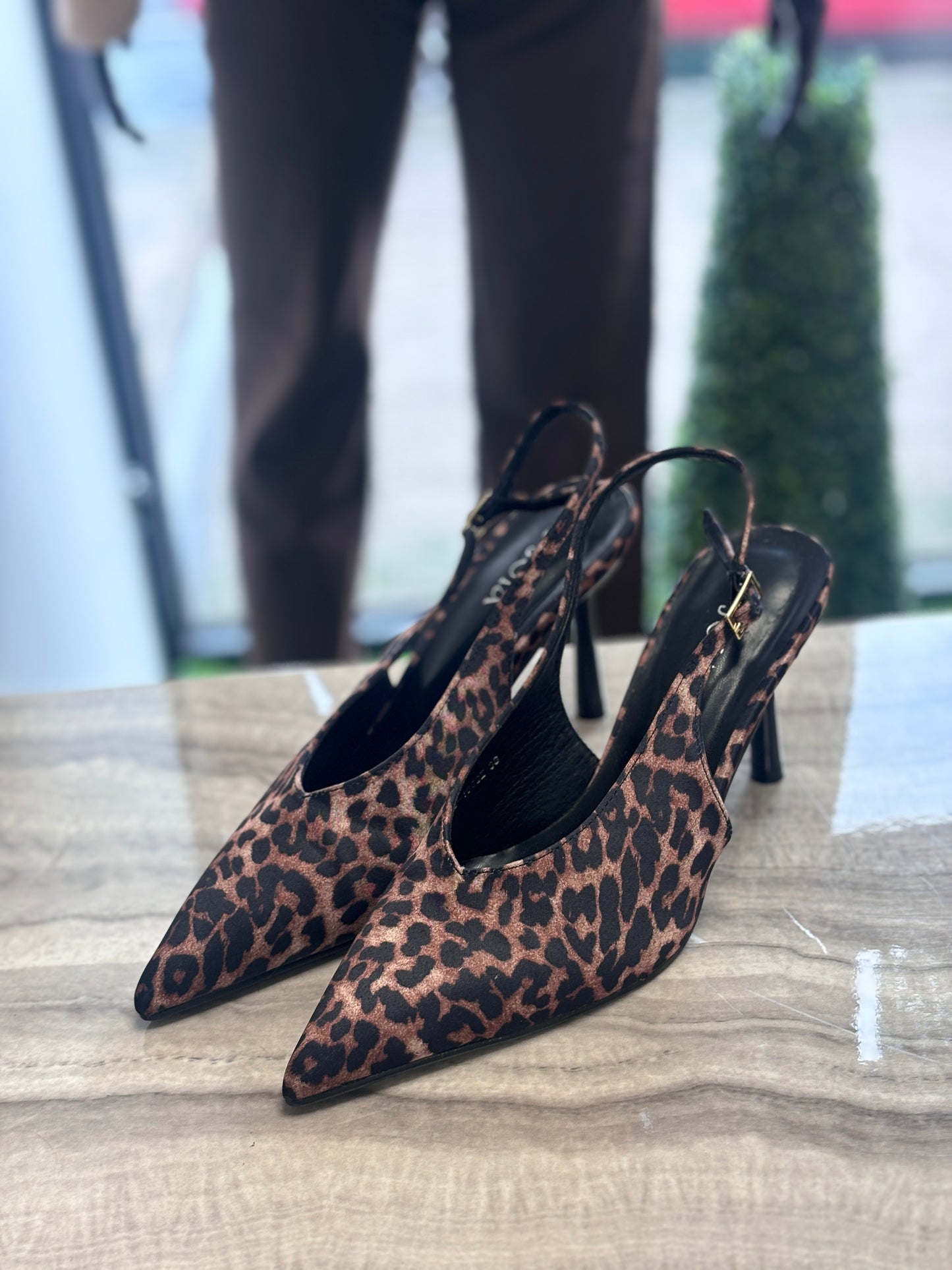 ESMERALDA SLINGBACK - LEOPARD