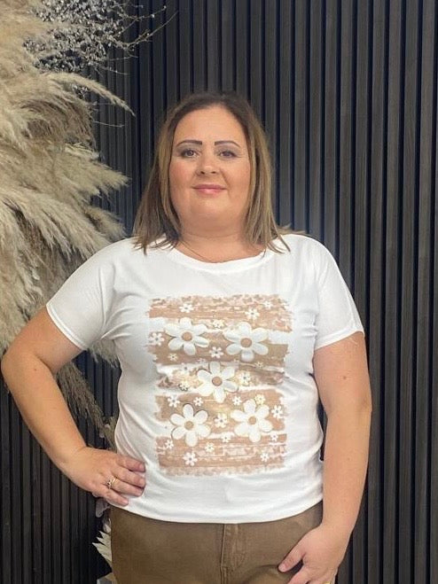 BECKIE T-SHIRT - CAMEL