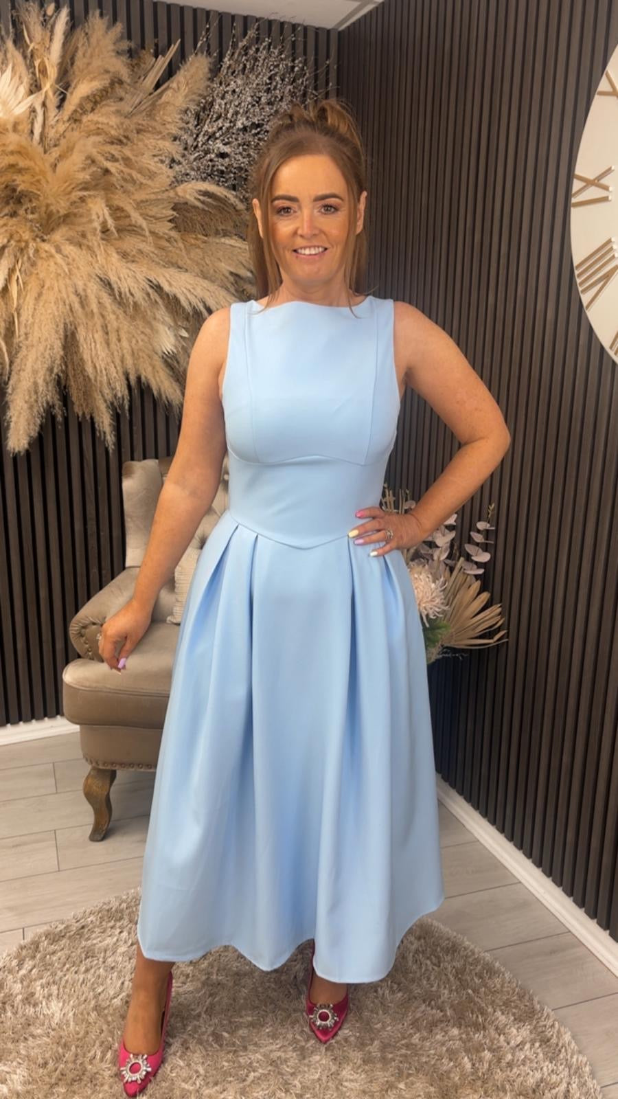 NESTA DRESS - POWDER BLUE