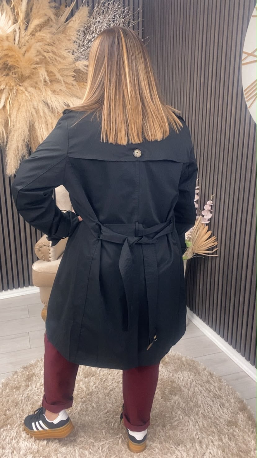 PATSY TRENCH COAT - BLACK