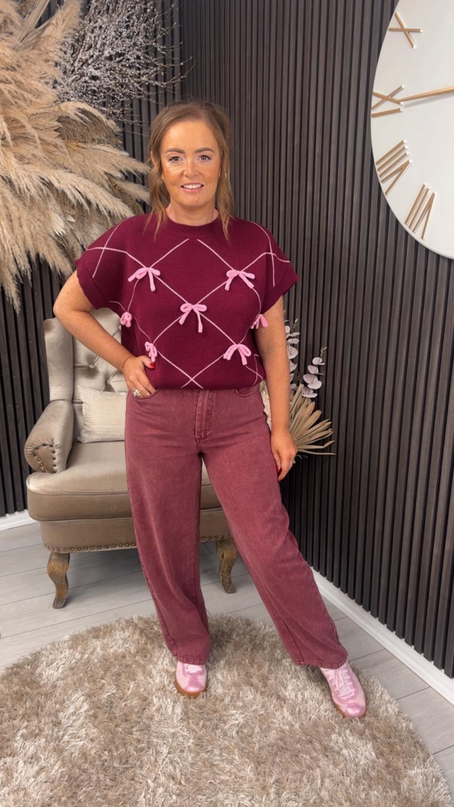 JEANIE JEANS - BORDEAUX
