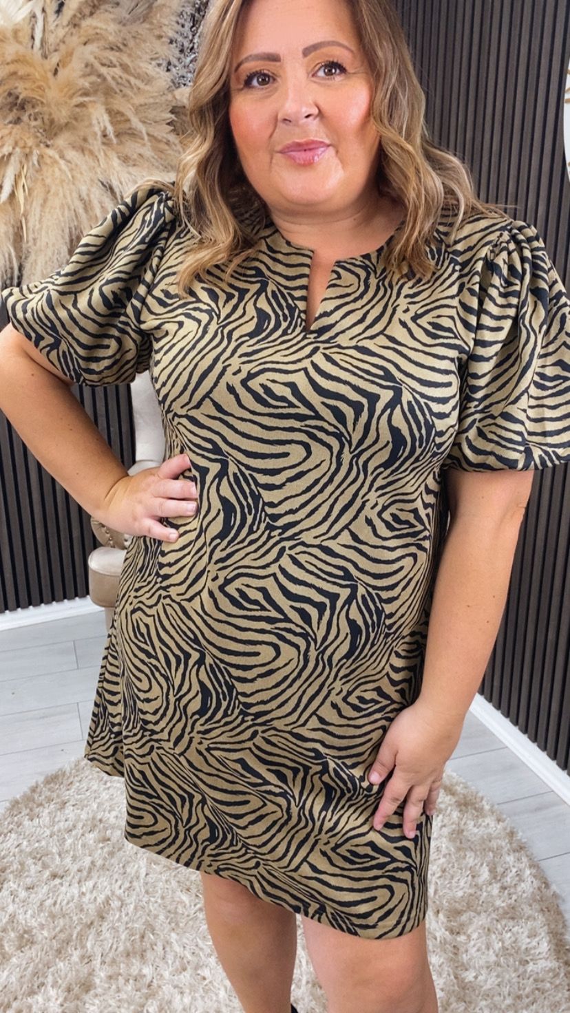 KIRI ZEBRA MINI DRESS