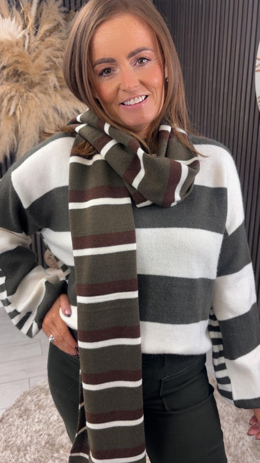ALISON SCARF - KHAKI
