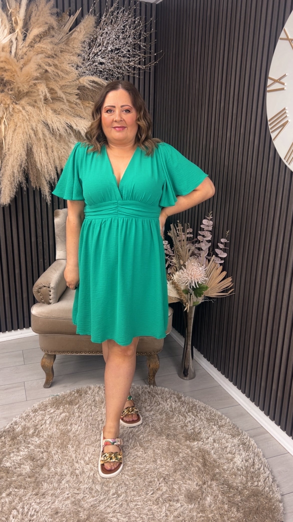 ELLA DRESS - GREEN