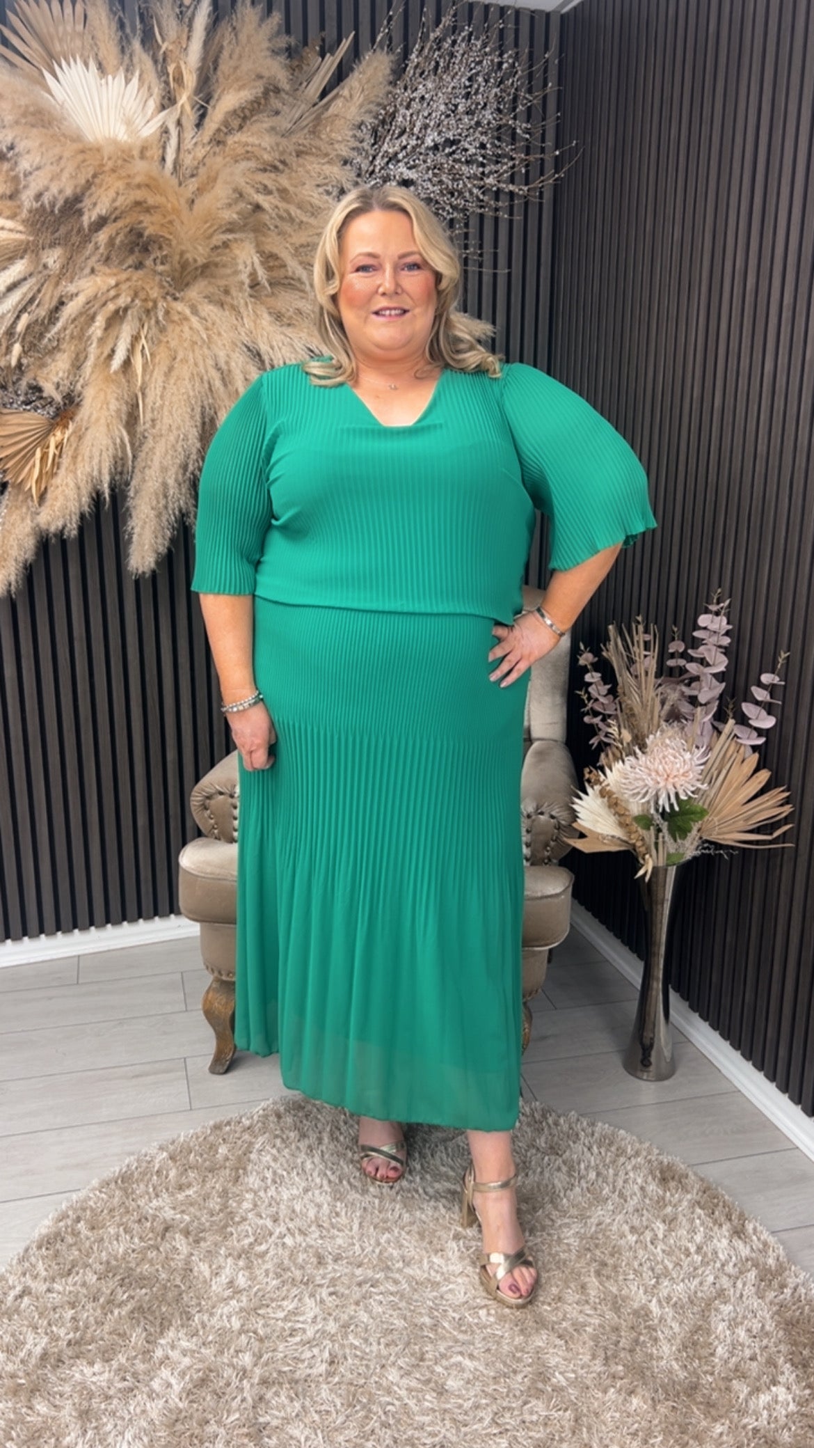 STACEY DRESS - GREEN