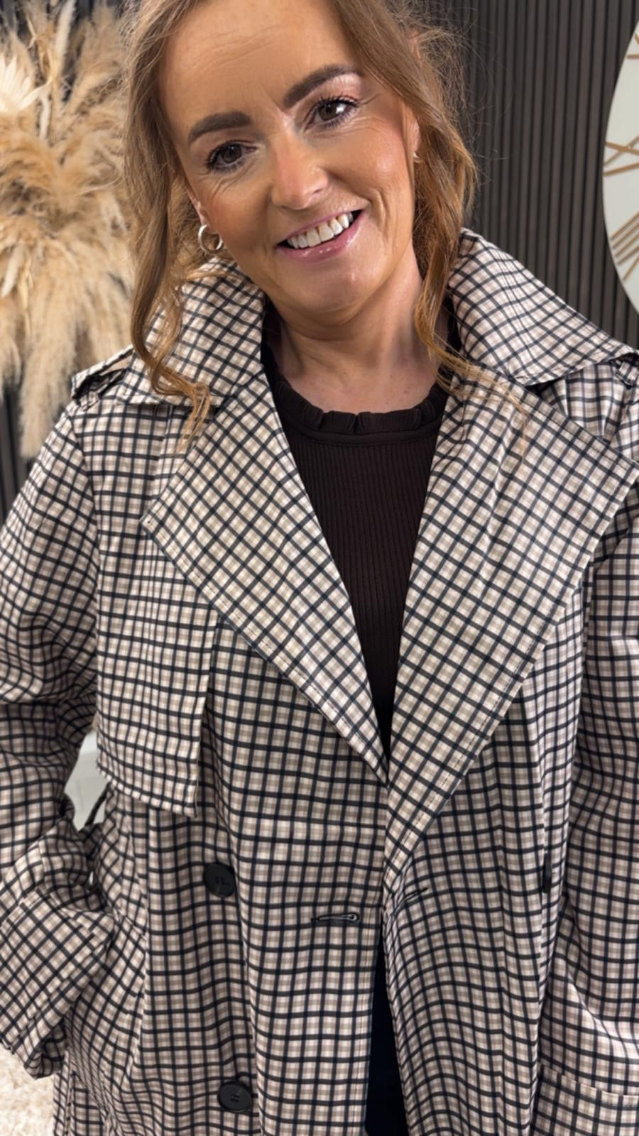 NIKITA TRENCH COAT - CHECKED