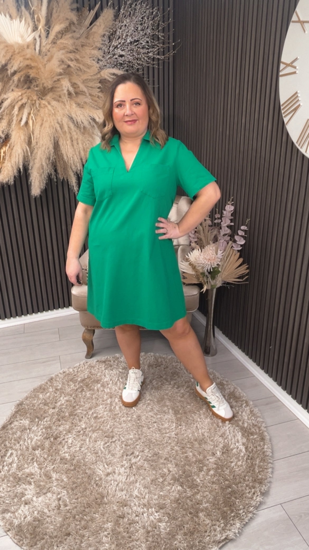 HEATHER DRESS - GREEN