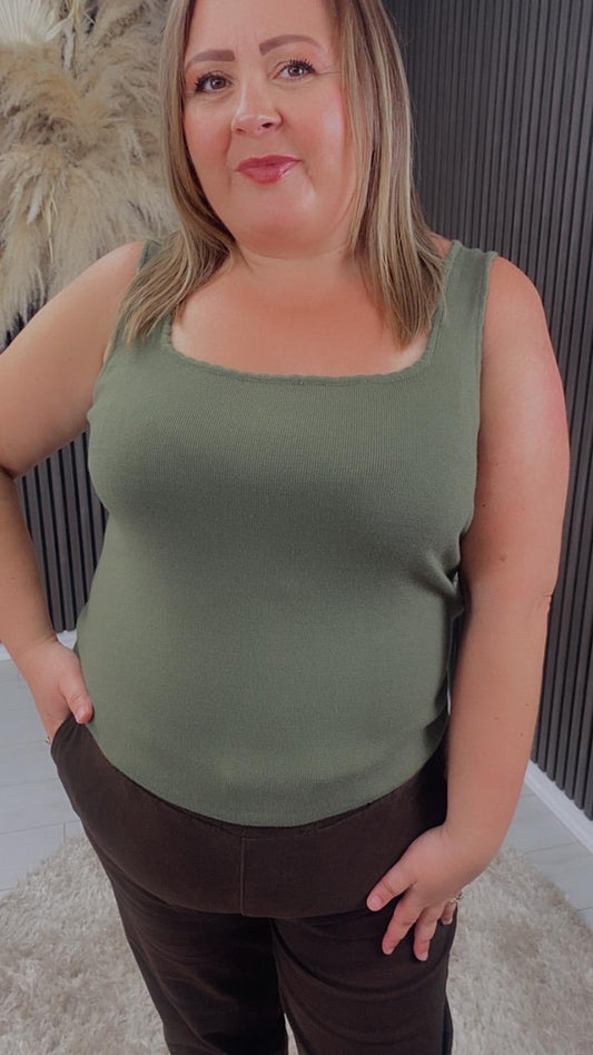 BRYONY VEST - KHAKI