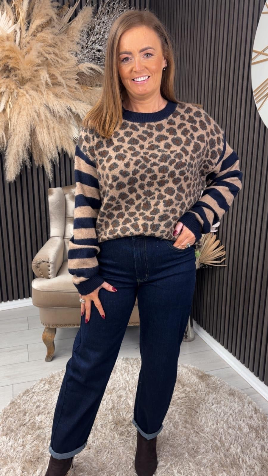 MAJELLA JUMPER - LEOPARD