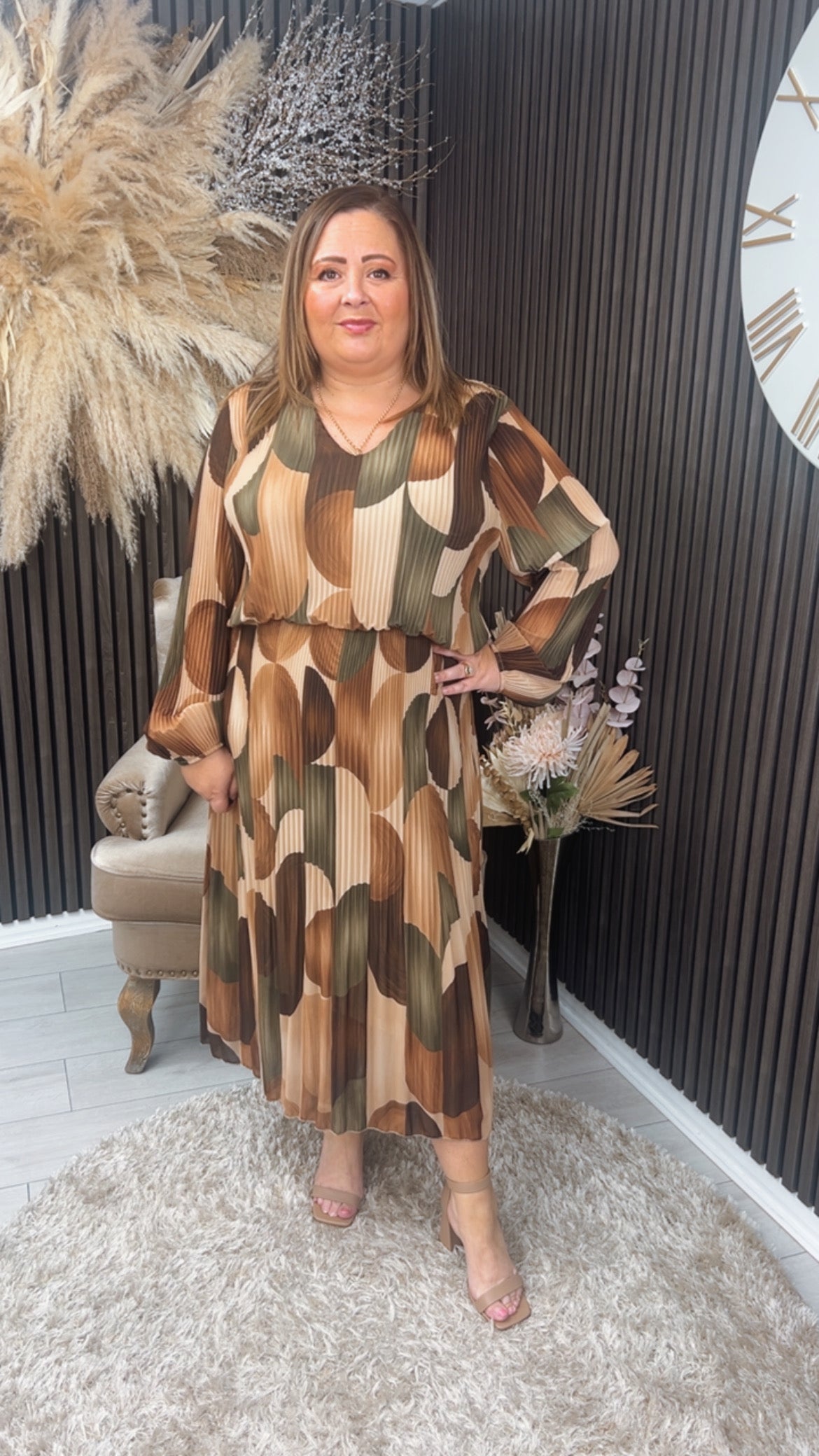 LOIS DRESS - KHAKI