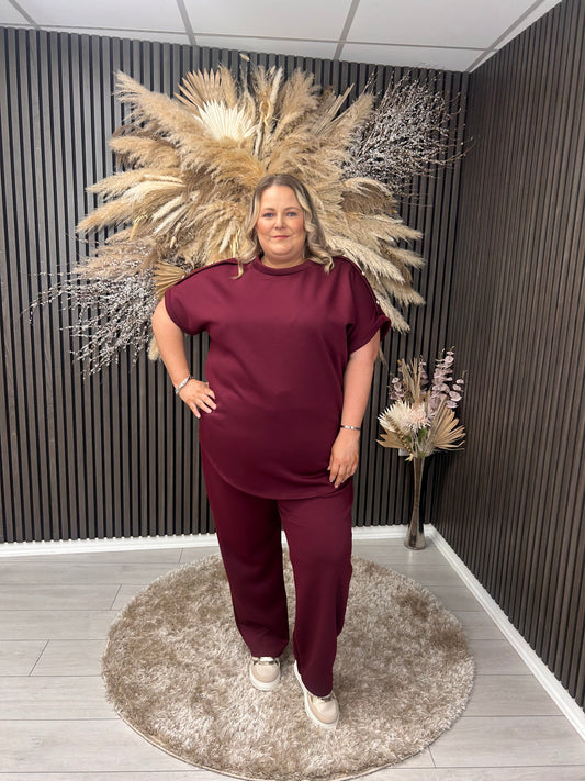 TILLIE TROUSERS - WINE