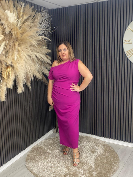 DONNA DRESS - FUCHSIA