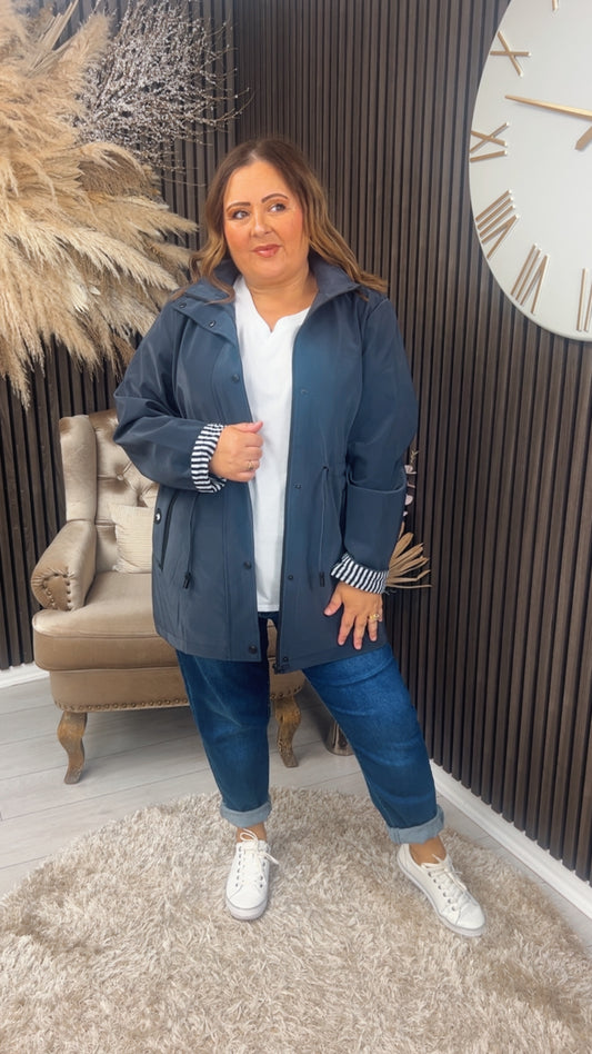 ROBYN COAT - NAVY