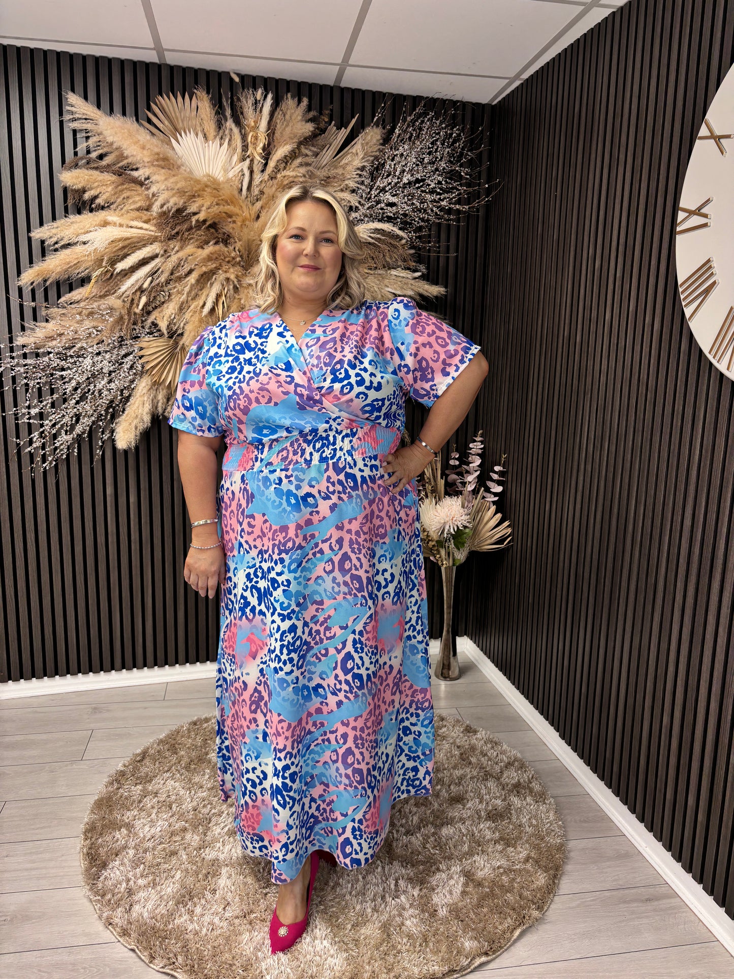 CERYS DRESS - BLUE/PURPLE