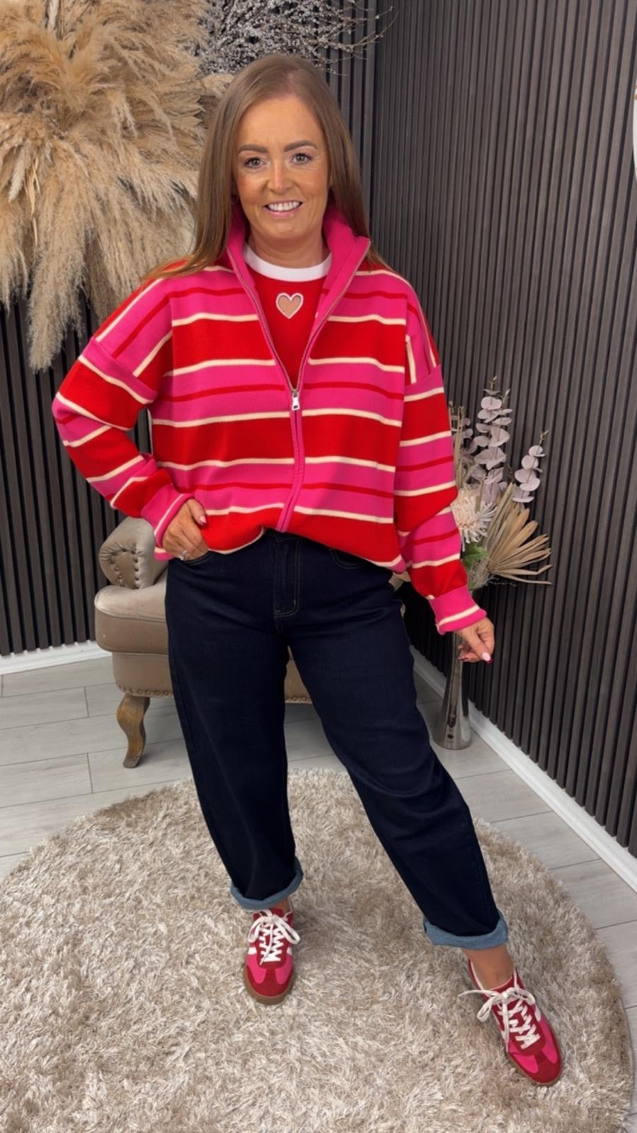 ELEANOR JACKET - RED/PINK