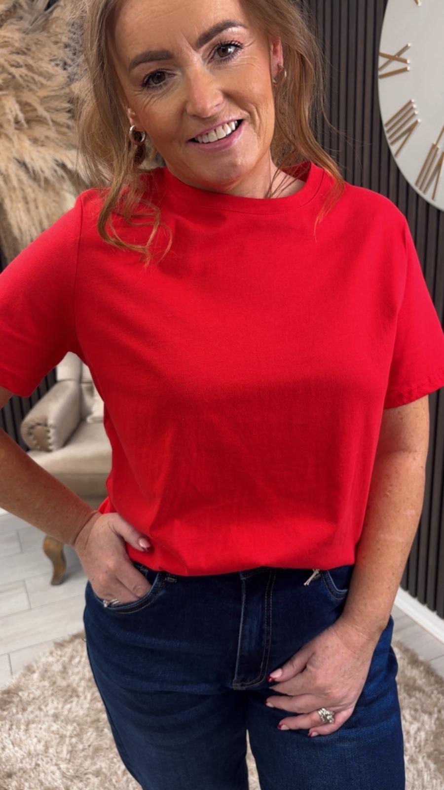 JENNIE T-SHIRT - RED