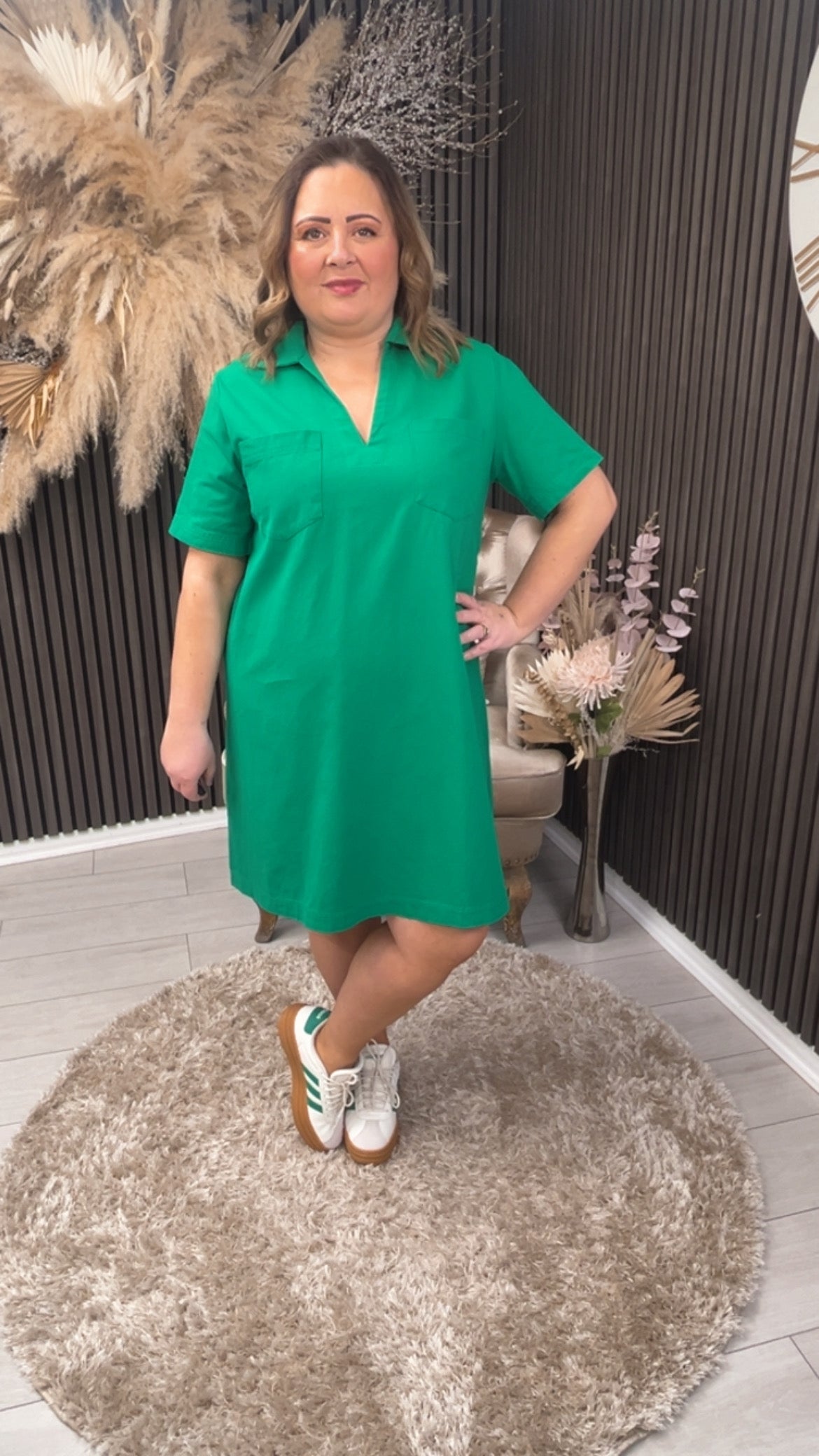 HEATHER DRESS - GREEN