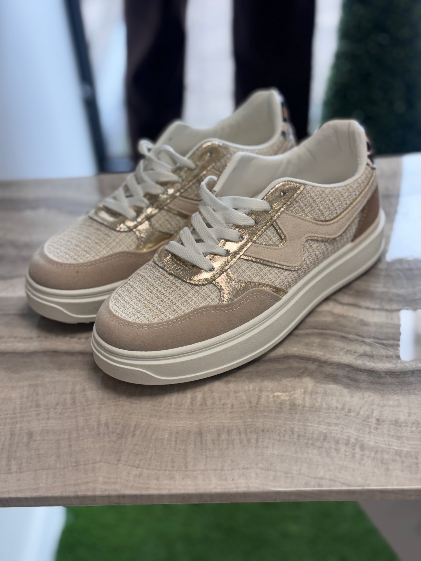 JANINE TRAINERS - NUDE