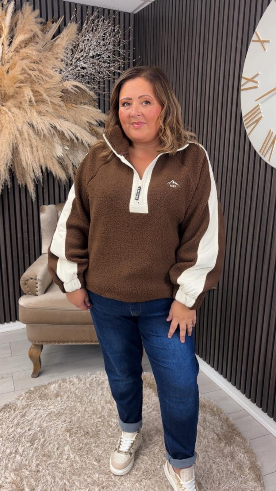 ALICE FLEECE - BROWN