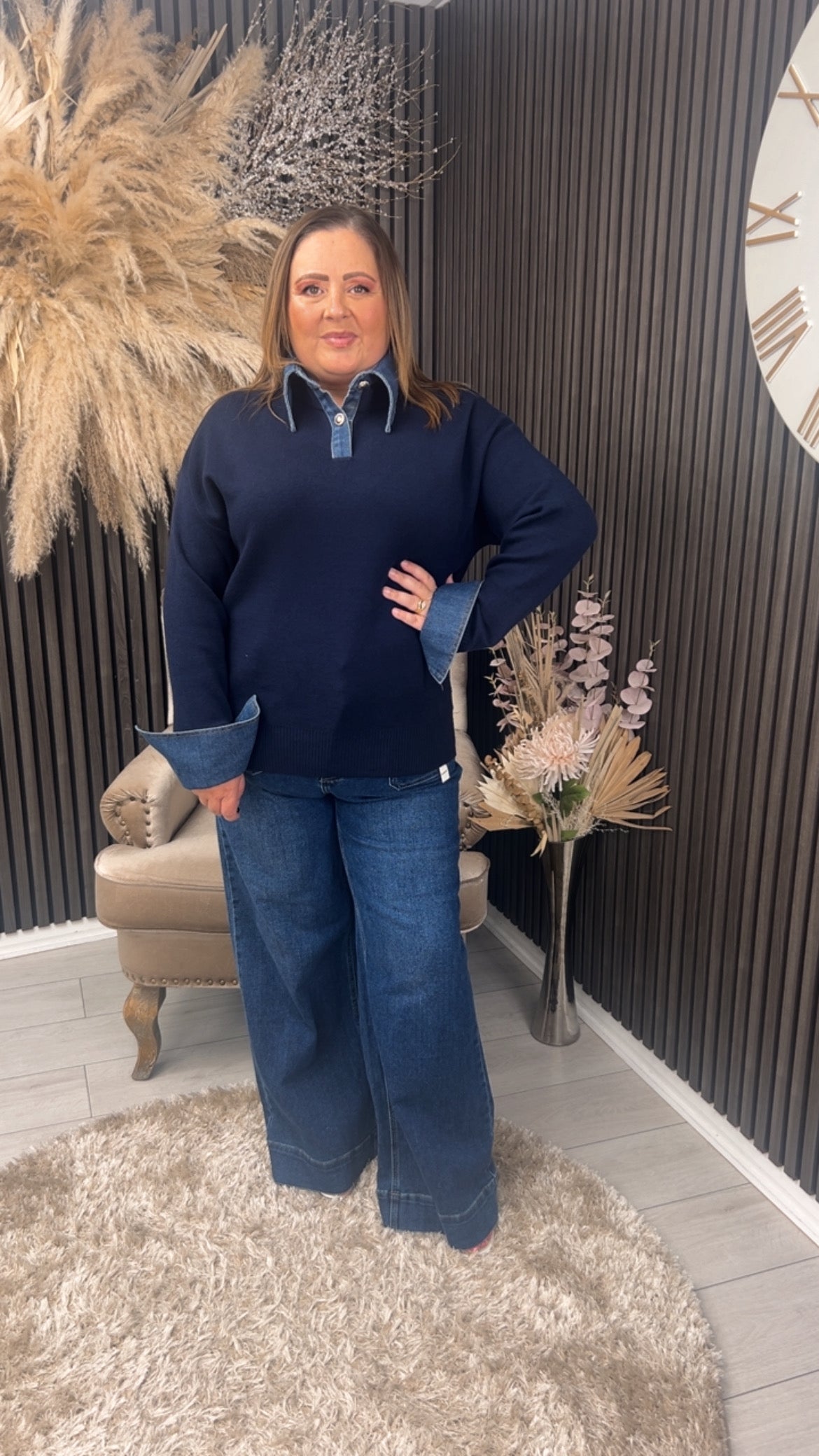 MACEY JUMPER - NAVY