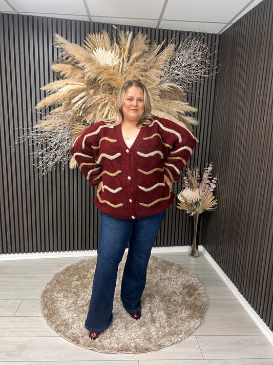 TORI CARDIGAN - WINE