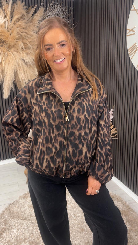ALYSON JACKET - ANIMAL PRINT