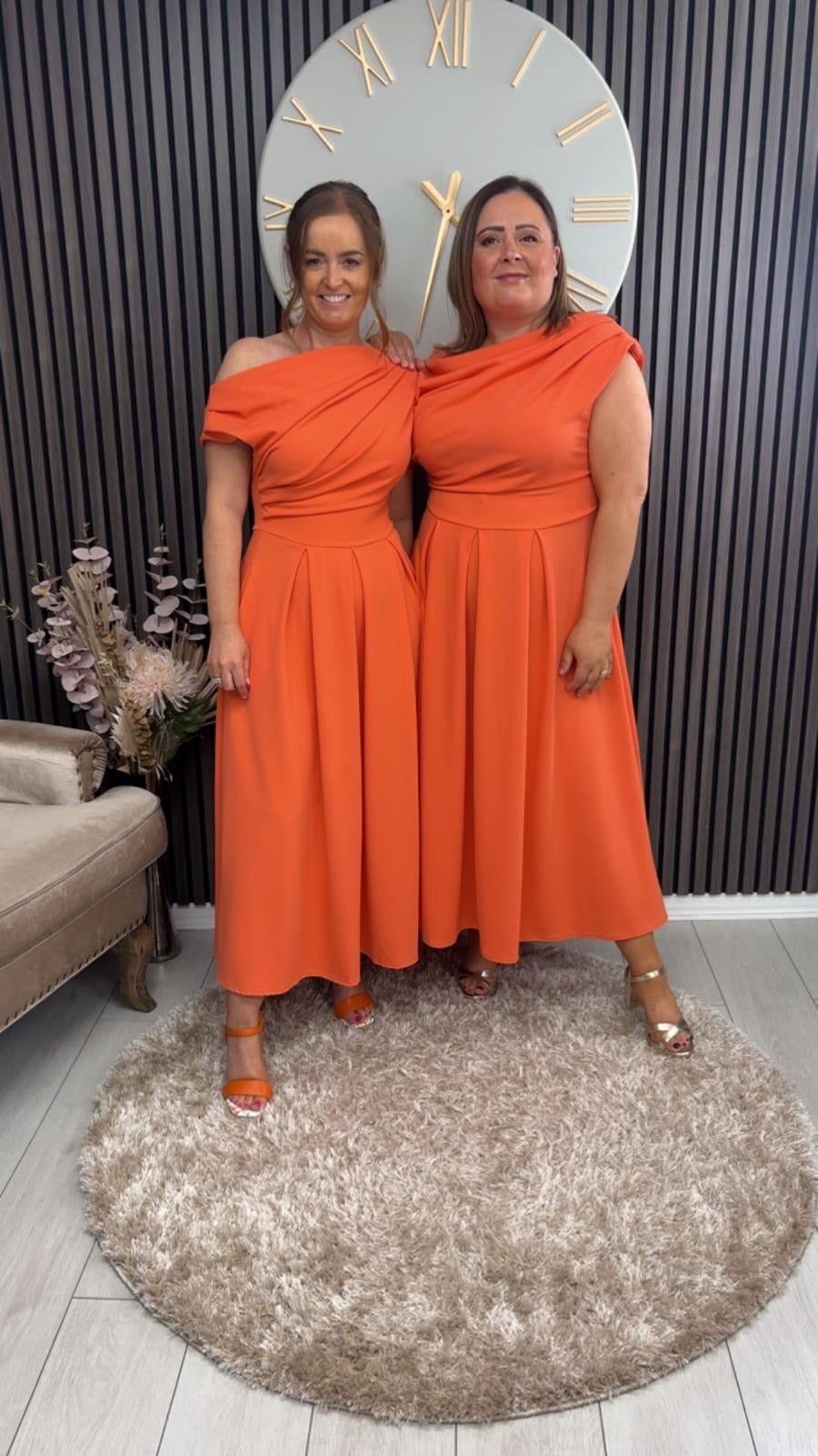 DOLLIE DRESS - CORAL