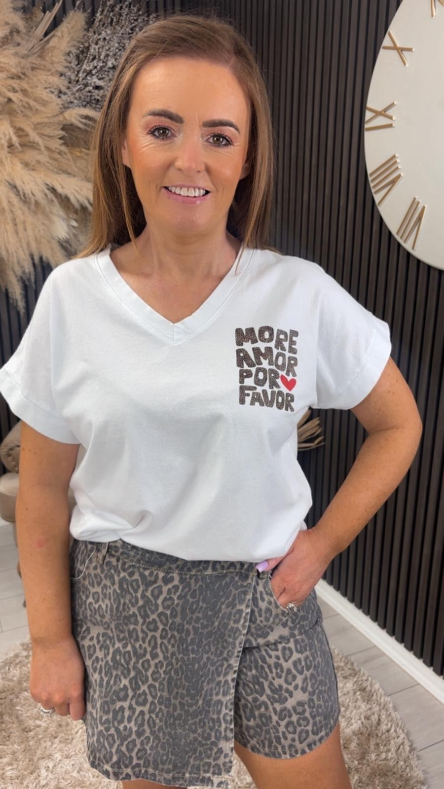 ROSIE T-SHIRT - ANIMAL PRINT