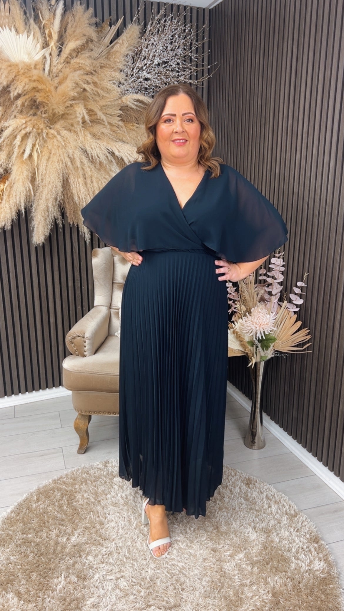 MARGARIETTE DRESS - NAVY