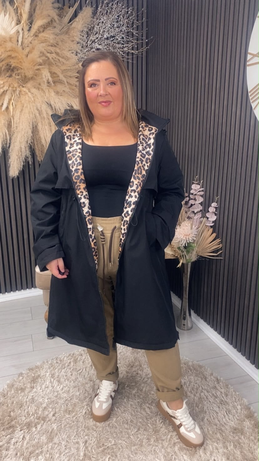 SARA COAT - BLACK
