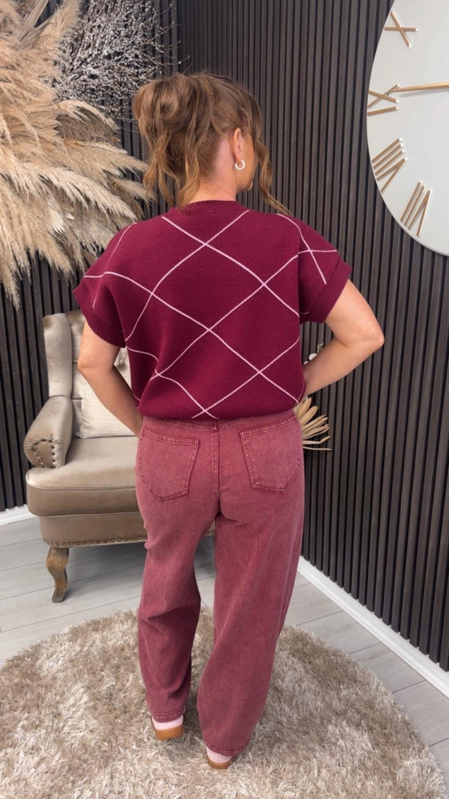 JODI JUMPER - BURGUNDY