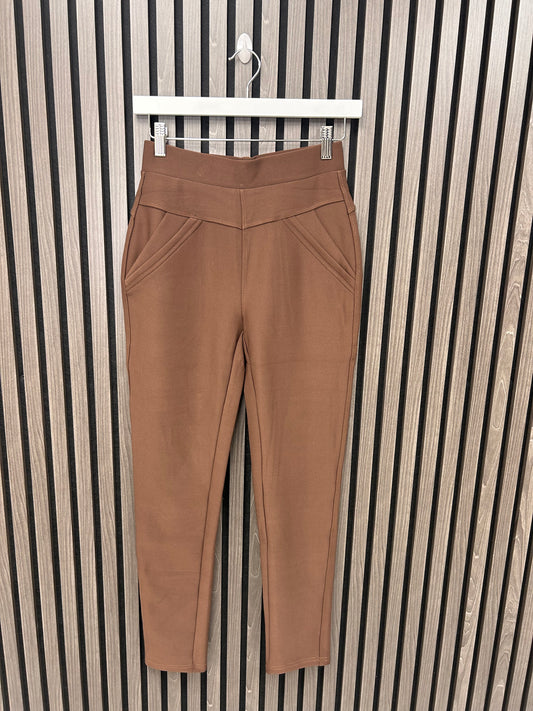 ZENDAYA MARIE LEGGINGS - BROWN