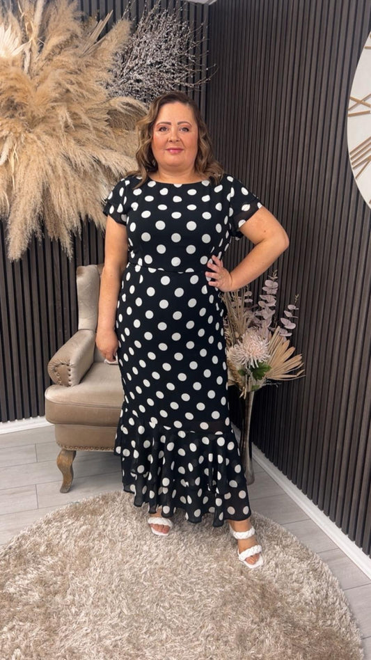 ROXY DRESS - BLACK SPOT