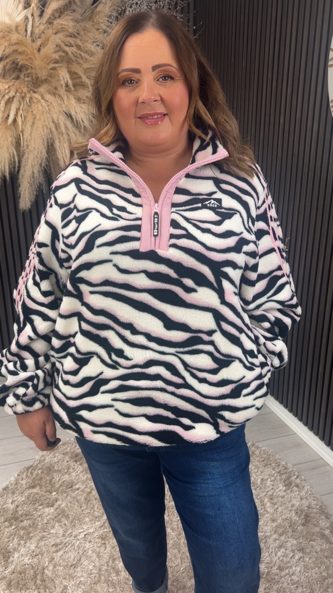 THELMA FLEECE - ZEBRA