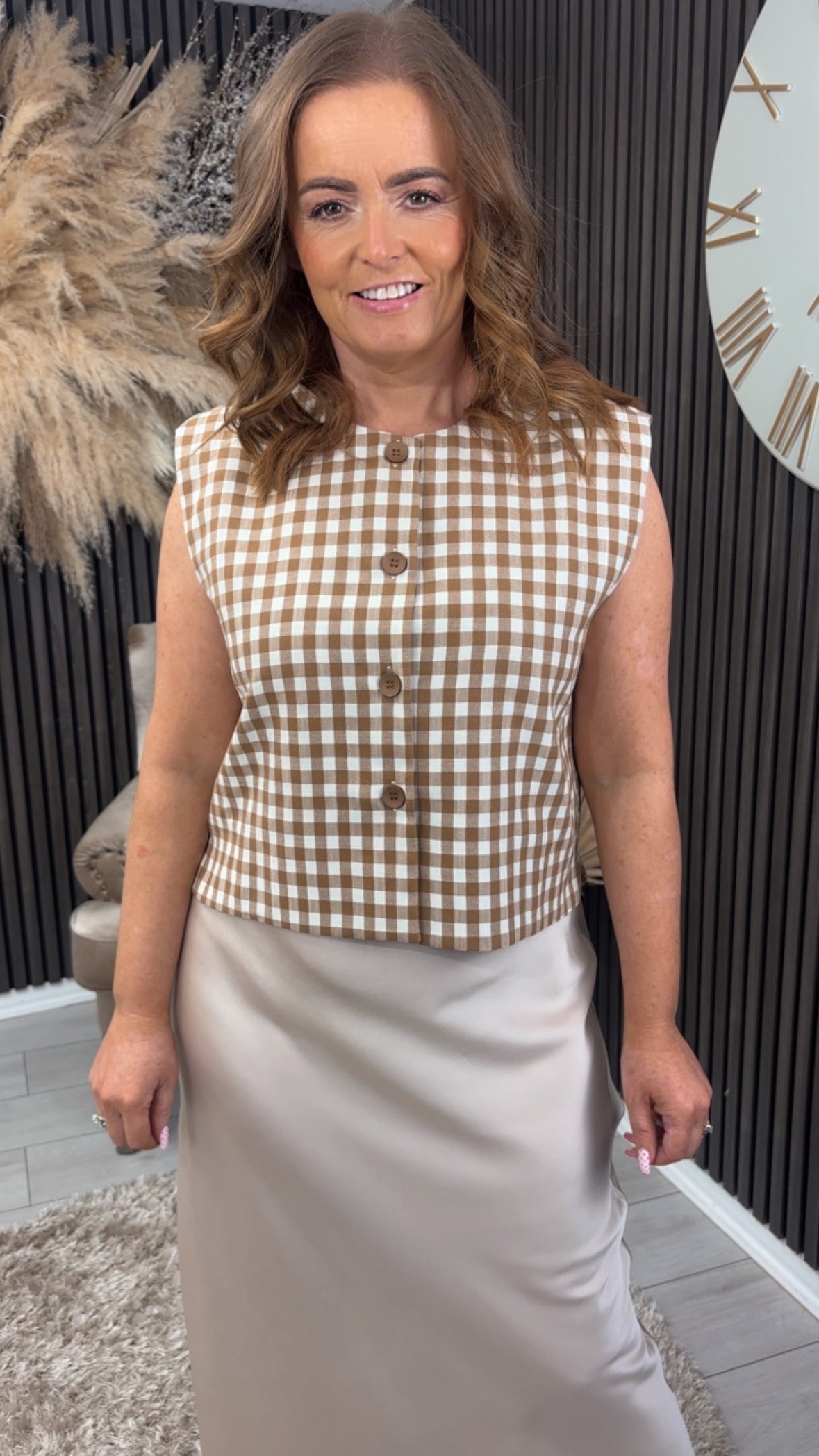 DANIELLE WAISTCOAT - BROWN