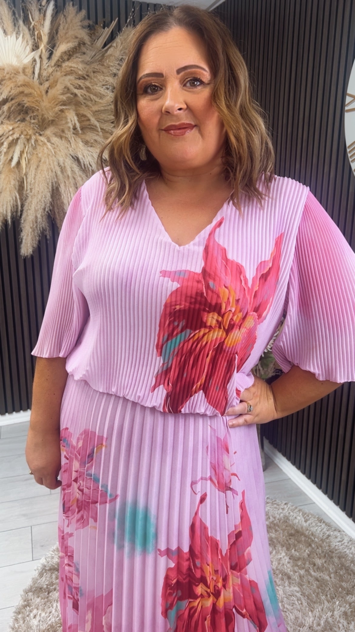 VALENCIA DRESS - PINK FLORAL