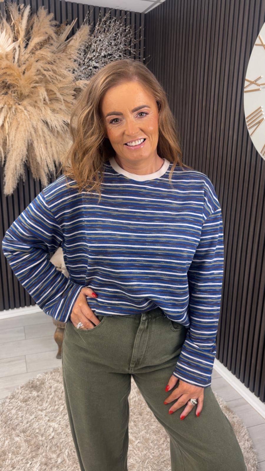 MARJORIE TOP - NAVY